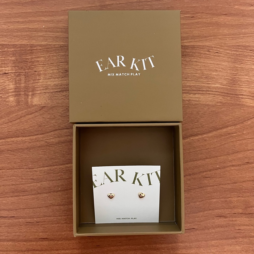 Gold Heart Earrings